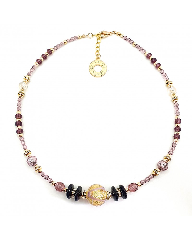collier Aida en verre de Murano bijoux fantaisies made in Italie collier Aida en verre de Murano bijoux fantaisies made in Italie