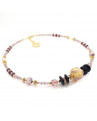 collier Aida en verre de Murano bijoux fantaisies made in Italie collier Aida en verre de Murano bijoux fantaisies made in Italie
