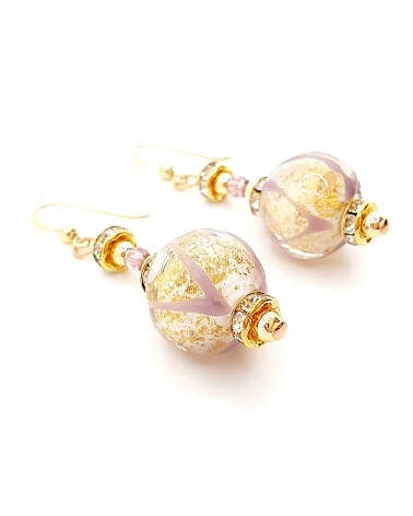 Boucles d'oreilles Aida en verre de Murano bijoux fantaisies made in Italy