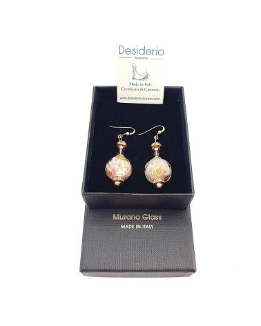 Boucles d'oreilles Aida en verre de Murano bijoux fantaisies made in Italy Boucles d'oreilles Aida en verre de Murano bijoux fantaisies made in Italy