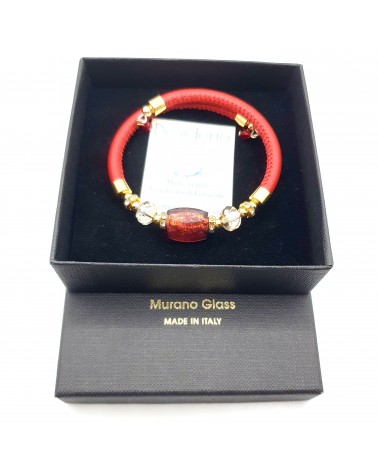 Bracelet Lily en verre de Murano bijoux fantaisies artisans italiens Bracelet Lily en verre de Murano bijoux fantaisies artisans italiens