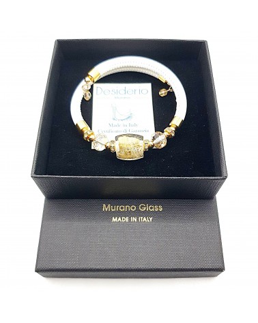 Bracelet Lily en verre de Murano bijoux fantaisies artisans italiens