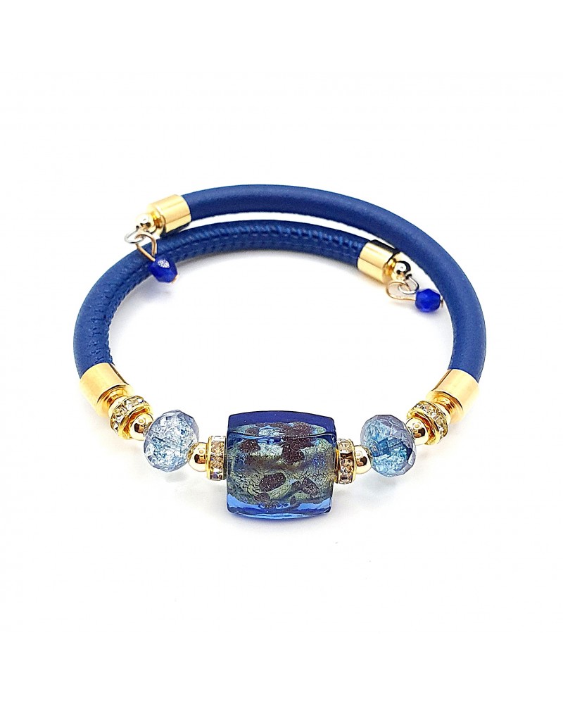 Bracelet Lily en verre de Murano bijoux fantaisies artisans italiens Bracelet Lily en verre de Murano bijoux fantaisies artisans italiens