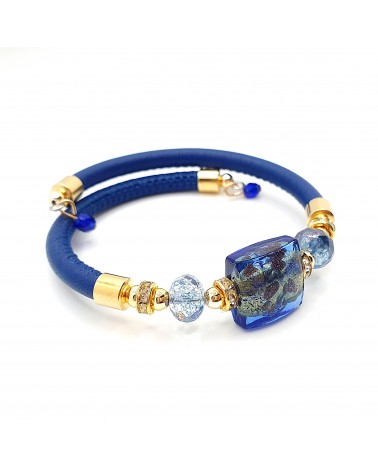 Bracelet Lily en verre de Murano bijoux fantaisies artisans italiens Bracelet Lily en verre de Murano bijoux fantaisies artisans italiens