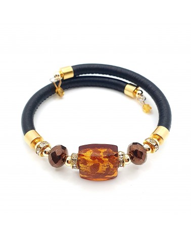 Bracelet Lily en verre de Murano bijoux fantaisies artisans italiens