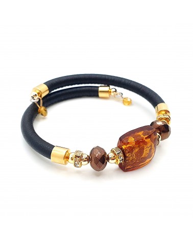 Bracelet Lily en verre de Murano bijoux fantaisies artisans italiens