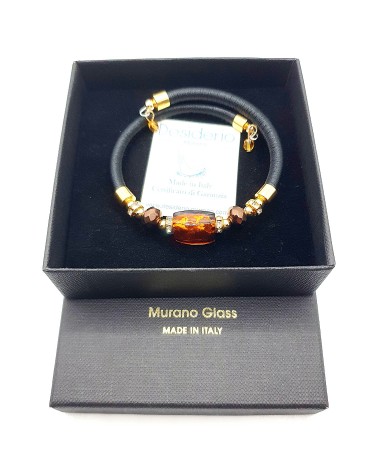 Bracelet Lily en verre de Murano bijoux fantaisies artisans italiens Bracelet Lily en verre de Murano bijoux fantaisies artisans italiens