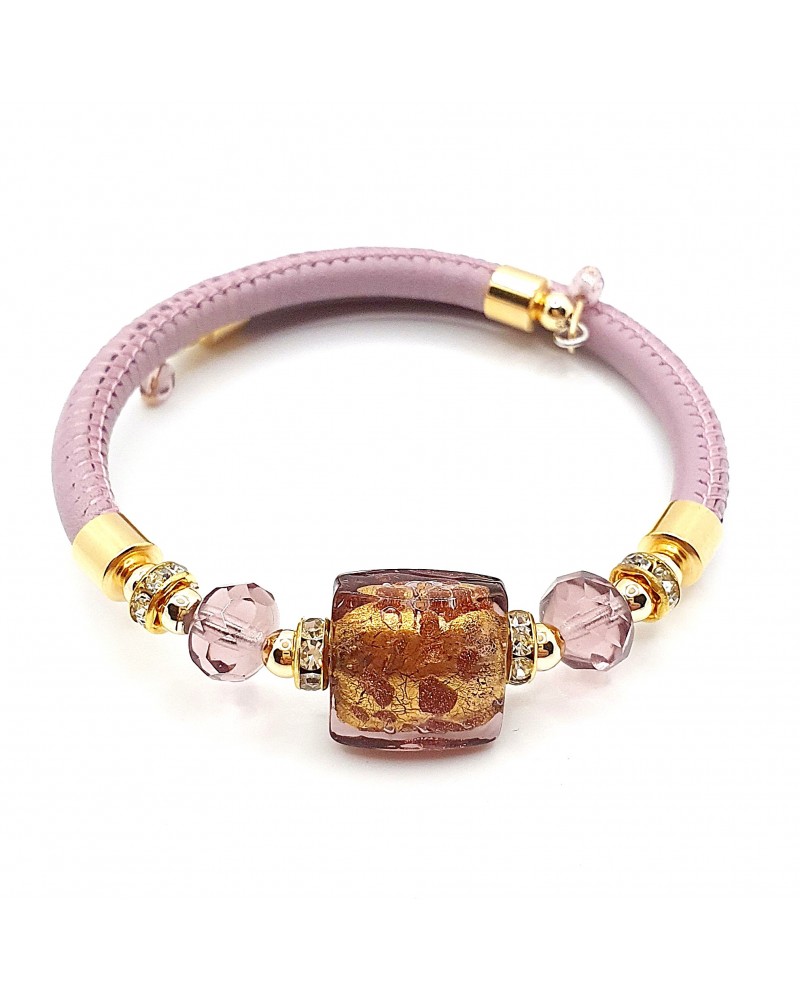 Bracelet Lily en verre de Murano bijoux fantaisies artisans italiens Bracelet Lily en verre de Murano bijoux fantaisies artisans italiens