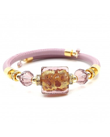 Bracelet Lily en verre de Murano bijoux fantaisies artisans italiens