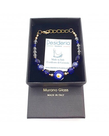 Bracelet swing conteria en verre de Murano créateurs italiens