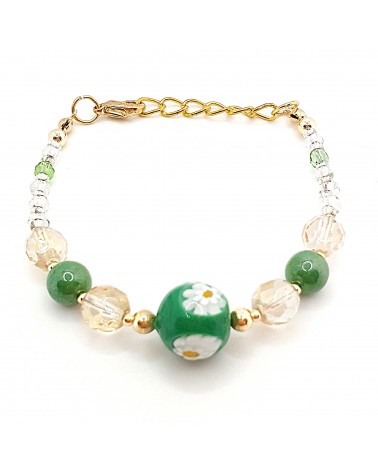 Bracelet swing conteria en verre de Murano créateurs italiens