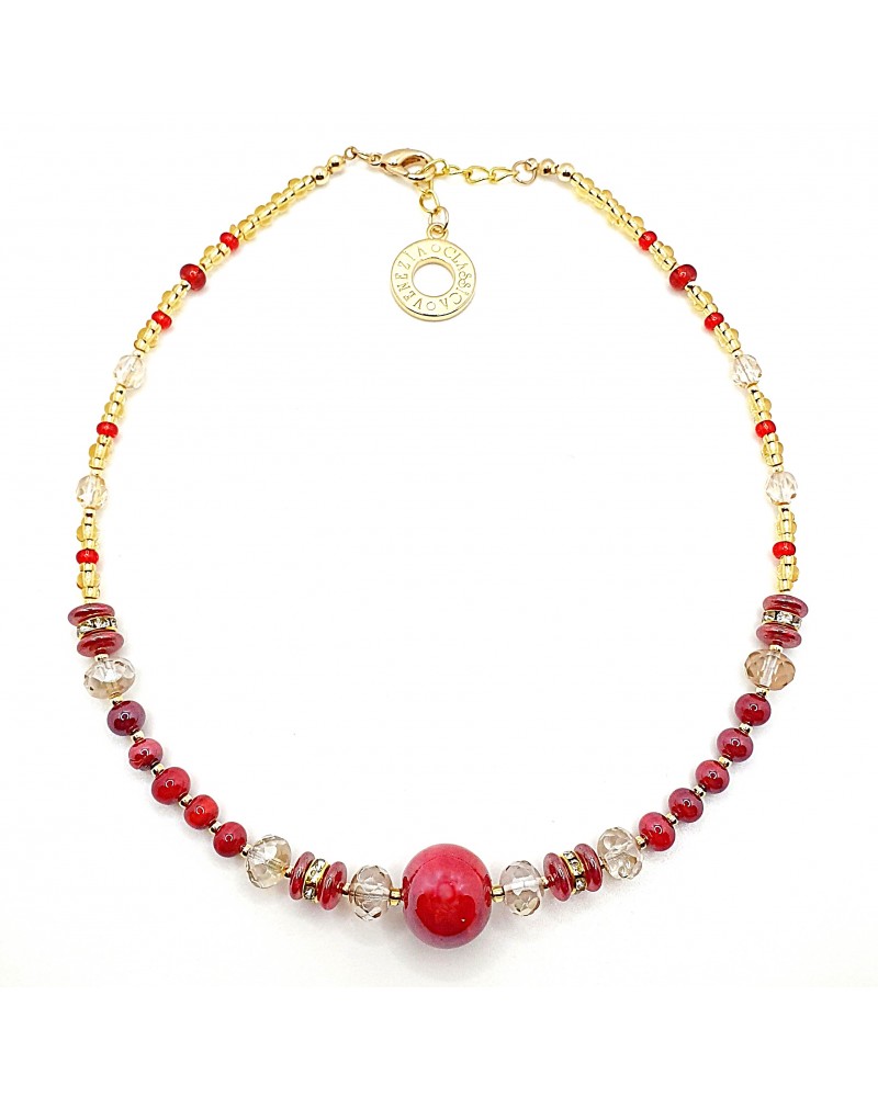 collier spritz en verre de Murano bijoux fantaisies made in Italie collier spritz en verre de Murano bijoux fantaisies made in Italie