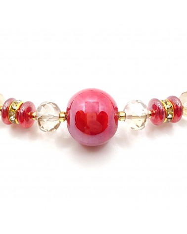 collier spritz en verre de Murano bijoux fantaisies made in Italie