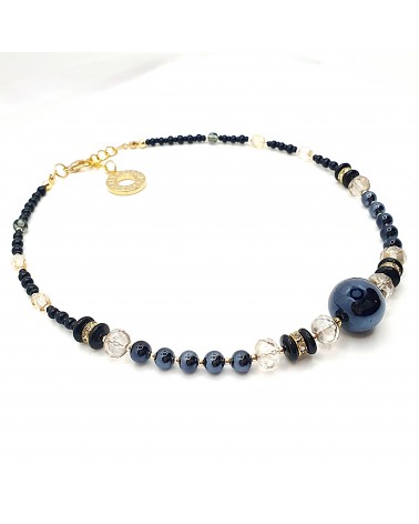 collier spritz en verre de Murano bijoux fantaisies made in Italie