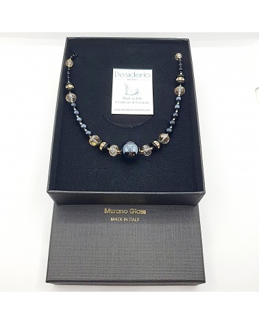 collier spritz en verre de Murano bijoux fantaisies made in Italie