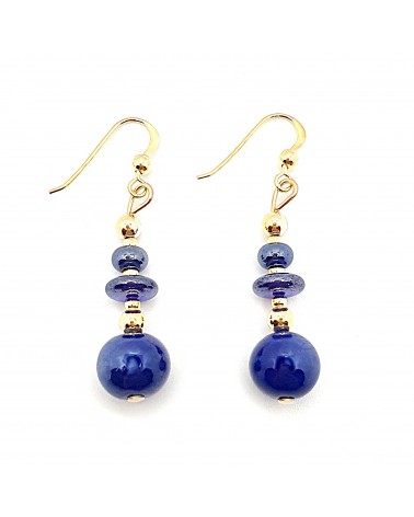 Boucles d'oreilles spritz en verre de Murano bijoux fantaisies made in Italy