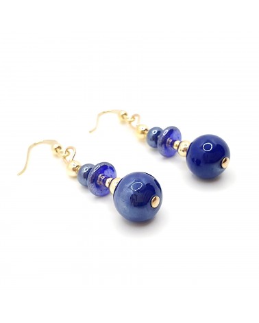 Boucles d'oreilles spritz en verre de Murano bijoux fantaisies made in Italy Boucles d'oreilles spritz en verre de Murano bijoux fantaisies made in Italy