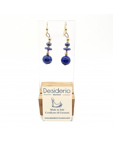 Boucles d'oreilles spritz en verre de Murano bijoux fantaisies made in Italy