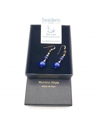 Boucles d'oreilles spritz en verre de Murano bijoux fantaisies made in Italy Boucles d'oreilles spritz en verre de Murano bijoux fantaisies made in Italy