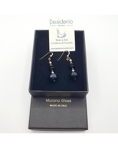 Boucles d'oreilles spritz en verre de Murano bijoux fantaisies made in Italy Boucles d'oreilles spritz en verre de Murano bijoux fantaisies made in Italy