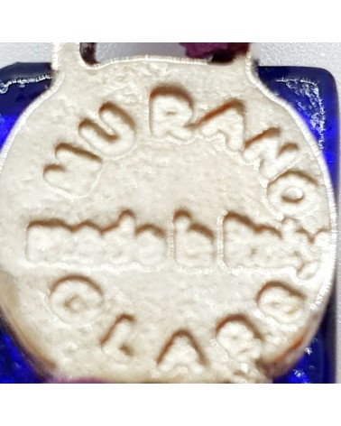 Bracelet en cuir et verre de Murano bijoux fantaisies fait à la main Bracelet en cuir et verre de Murano bijoux fantaisies fait à la main