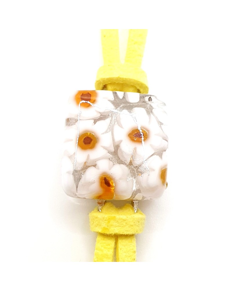 Bracelet en cuir et verre de Murano bijoux fantaisies fait à la main Bijoux Murano Bracelet en cuir et verre de Murano bijoux fantaisies fait à la main Bijoux Murano