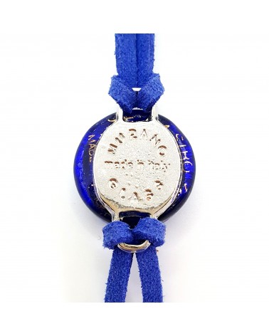 Bracelet en cuir verre de Murano rond certifiés authentiques fait à la main Made in Italie bijoux Murano Bracelet en cuir verre de Murano rond certifiés authentiques fait à la main Made in Italie bijoux Murano