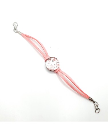 Bracelet en cuir verre de Murano rond certifiés authentiques fait à la main Made in Italie bijoux Murano Bracelet en cuir verre de Murano rond certifiés authentiques fait à la main Made in Italie bijoux Murano