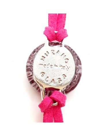 Bracelet en cuir et verre de Murano  bijoux fantaisies bijoux Murano Bracelet en cuir et verre de Murano  bijoux fantaisies bijoux Murano