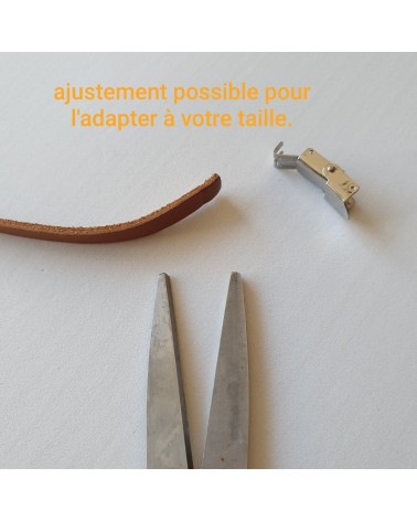 Bracelet double en cuir avec murrina multicolore bijoux fantaisies artisans italiens