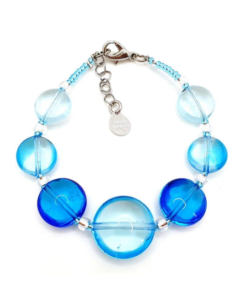 Bracelet Summer en verre de Murano  artisans italiens fait à la main Bracelet Summer en verre de Murano  artisans italiens fait à la main