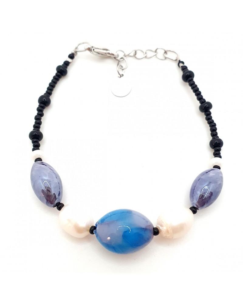 Bracelet en verre de Murano  artisans italiens fait à la main Bracelet en verre de Murano  artisans italiens fait à la main