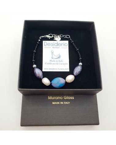 Bracelet en verre de Murano  artisans italiens fait à la main