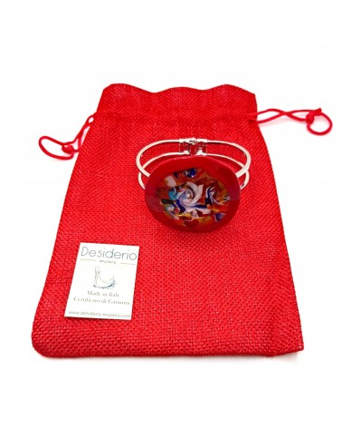 Bracelet en verre de Murano multicolore bijoux fantaisies Bracelet en verre de Murano multicolore bijoux fantaisies