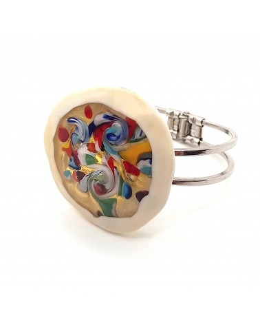 Bracelet en verre de Murano multicolore bijoux fantaisies Bracelet en verre de Murano multicolore bijoux fantaisies