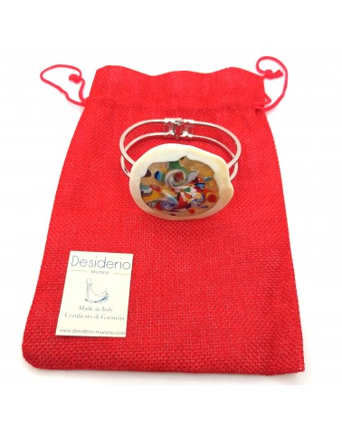 Bracelet en verre de Murano multicolore bijoux fantaisies