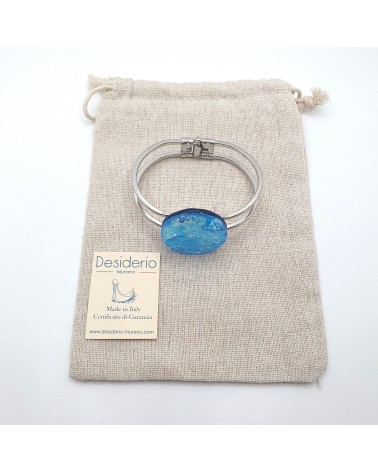 Bracelet vintage en verre de Murano vert bijoux fantaisies italiens Bracelet vintage en verre de Murano vert bijoux fantaisies italiens