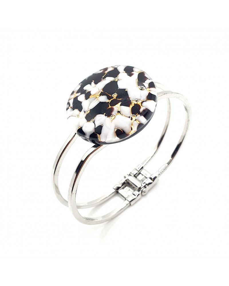 Bracelet vintage en verre de Murano multicolore bijoux fantaisies Bracelet vintage en verre de Murano multicolore bijoux fantaisies