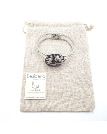 Bracelet vintage en verre de Murano multicolore bijoux fantaisies Bracelet vintage en verre de Murano multicolore bijoux fantaisies