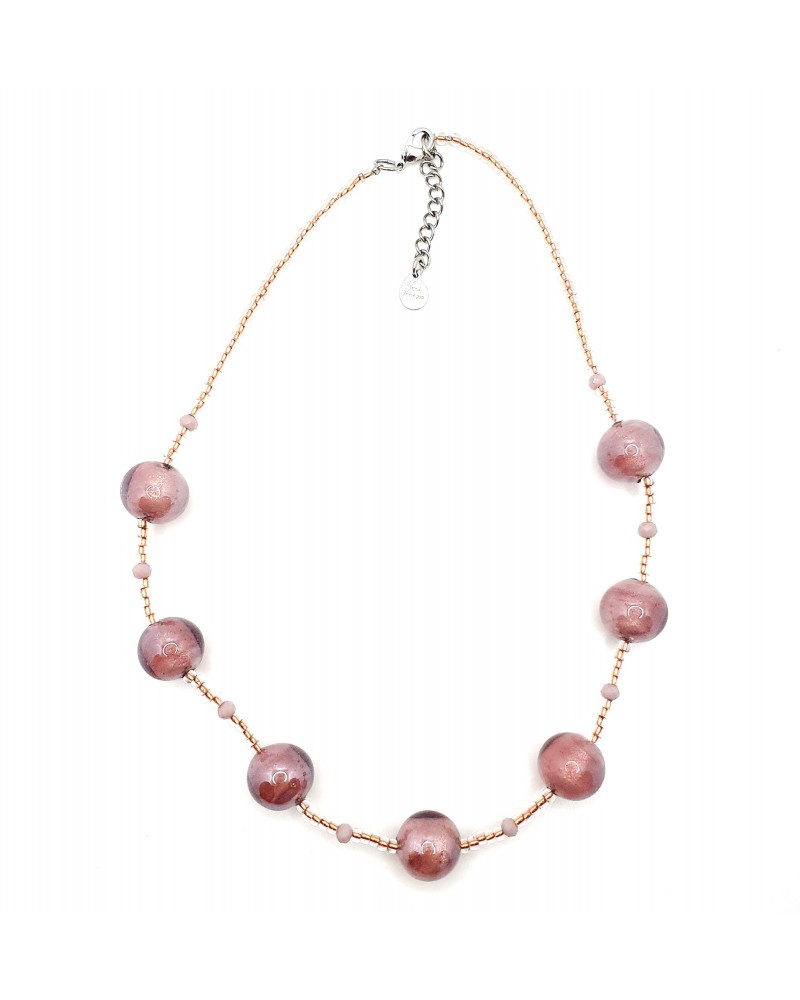 Collier Fantasy en verre de Murano bijoux authentique certifie fait à la main Collier Fantasy en verre de Murano bijoux authentique certifie fait à la main