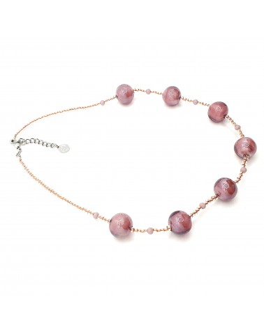 Collier Fantasy en verre de Murano bijoux authentique certifie fait à la main Collier Fantasy en verre de Murano bijoux authentique certifie fait à la main
