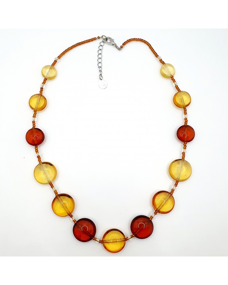 Collier Summer en verre de Murano  artisans italiens fait à la main Collier Summer en verre de Murano  artisans italiens fait à la main