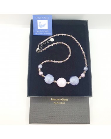 Collier en verre de Murano  artisans italiens fait à la main Collier en verre de Murano  artisans italiens fait à la main