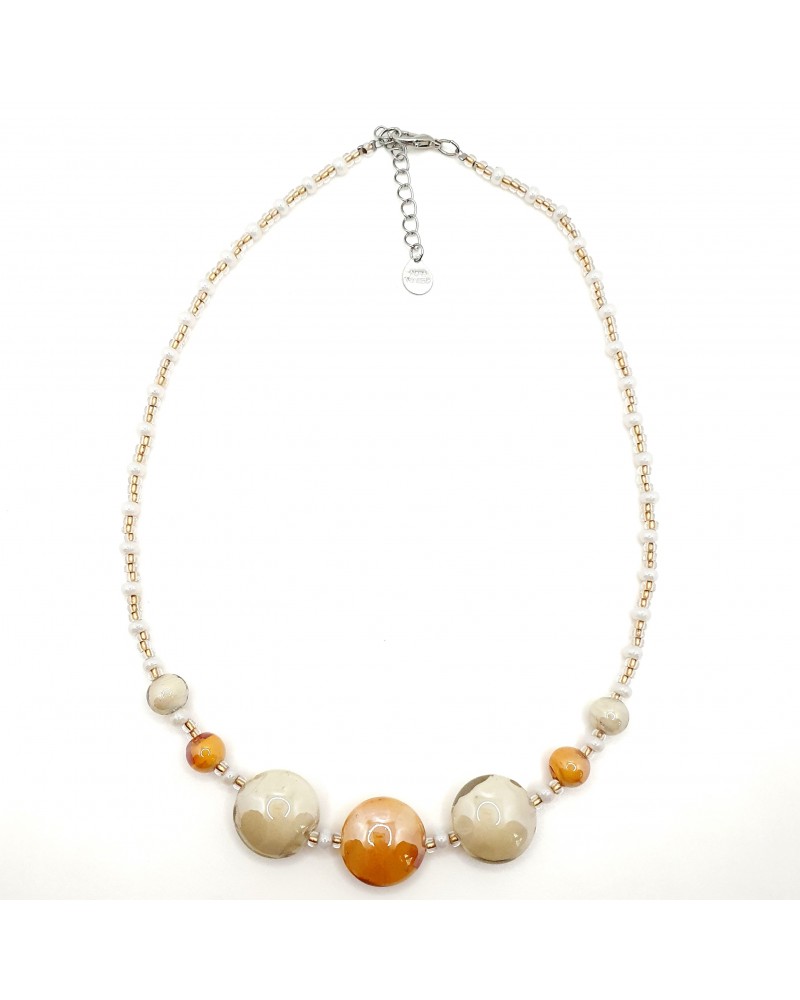 Collier en verre de Murano  artisans italiens fait à la main Collier en verre de Murano  artisans italiens fait à la main