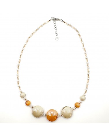 Collier en verre de Murano  artisans italiens fait à la main