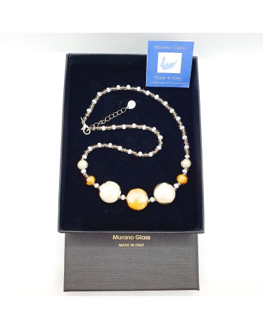 Collier en verre de Murano  artisans italiens fait à la main Collier en verre de Murano  artisans italiens fait à la main