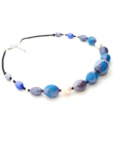 Collier en verre de Murano  artisans italiens fait à la main