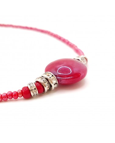 collier Lyana en verre de Murano bijoux fantaisies made in Italie collier Lyana en verre de Murano bijoux fantaisies made in Italie