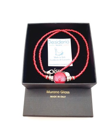 collier Lyana en verre de Murano bijoux fantaisies made in Italie collier Lyana en verre de Murano bijoux fantaisies made in Italie