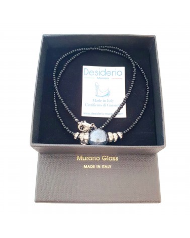 collier Lyana en verre de Murano bijoux fantaisies made in Italie collier Lyana en verre de Murano bijoux fantaisies made in Italie